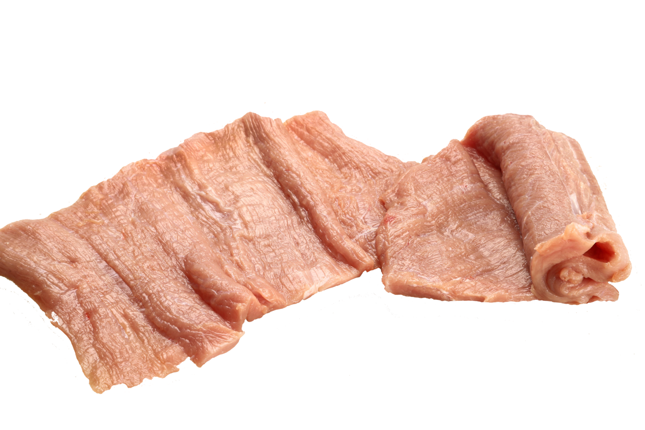 foto de corte de carne de ternera en milanesa